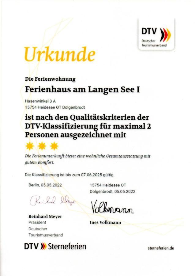 Ferienhaus Am Langen See Heidesee Екстериор снимка